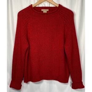 Grunge Skater Rolled Collar Raglan Sleeve Sweater